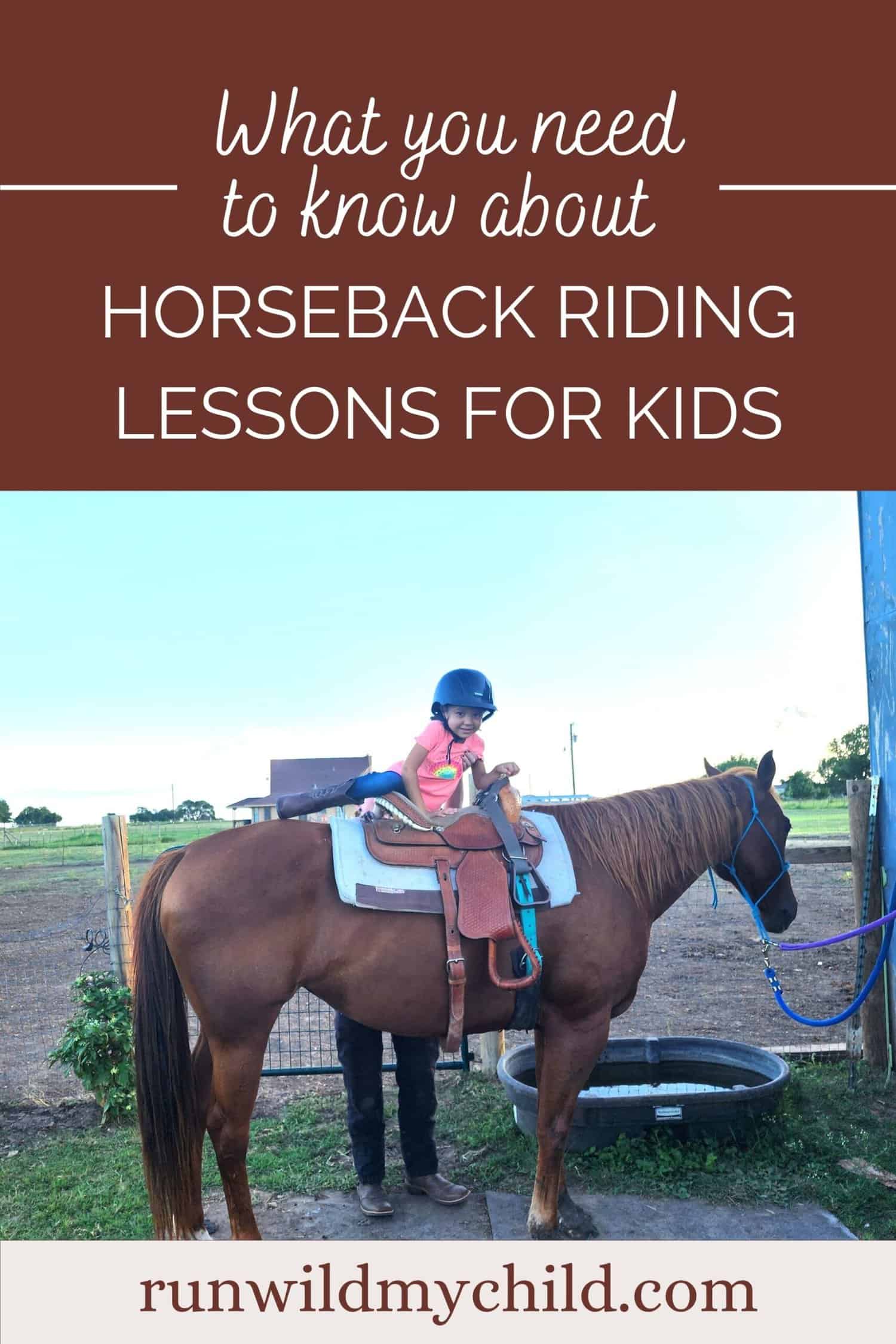 What you need to know about horseback riding lessons for kids