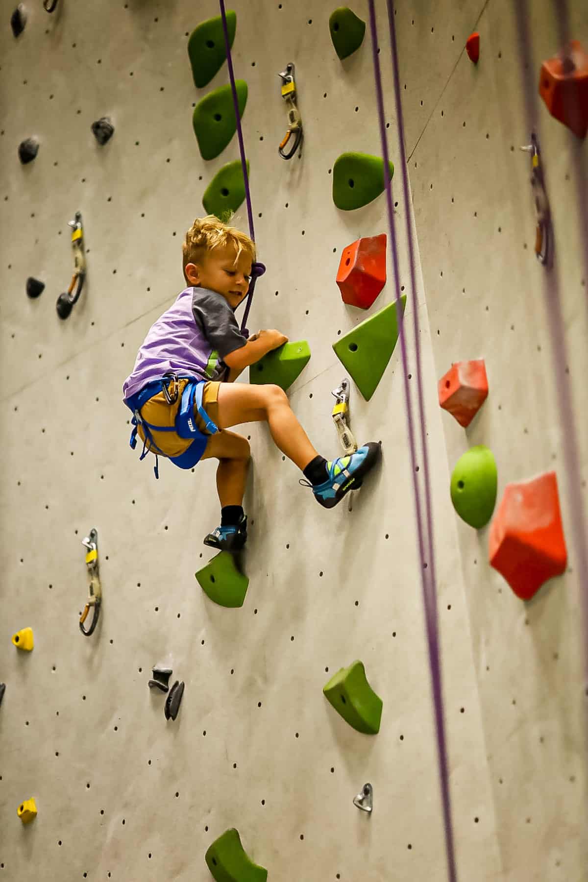 Indoor Rock Climbing For Kids Young Climber 