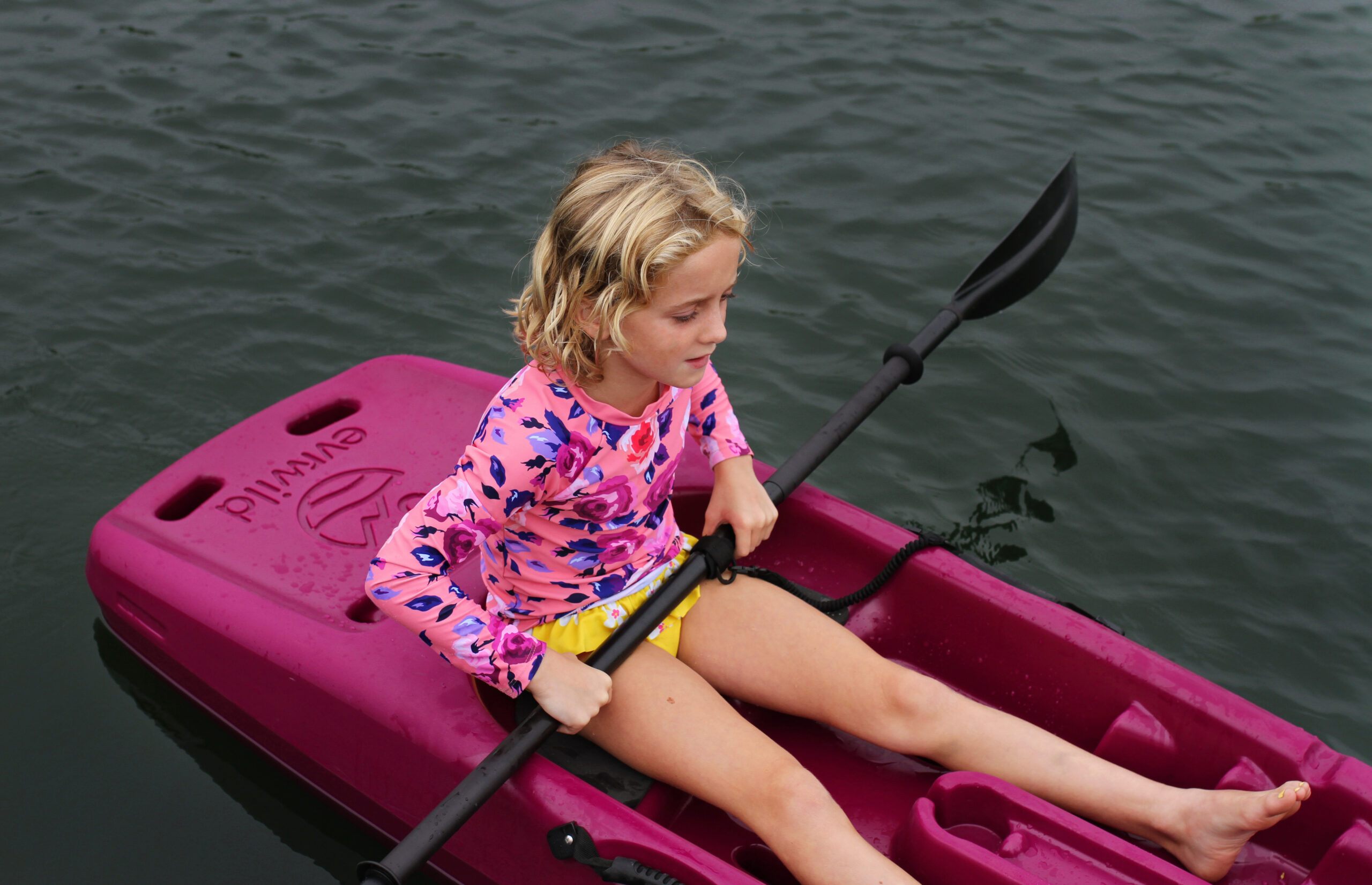 Kids Kayaking Solo