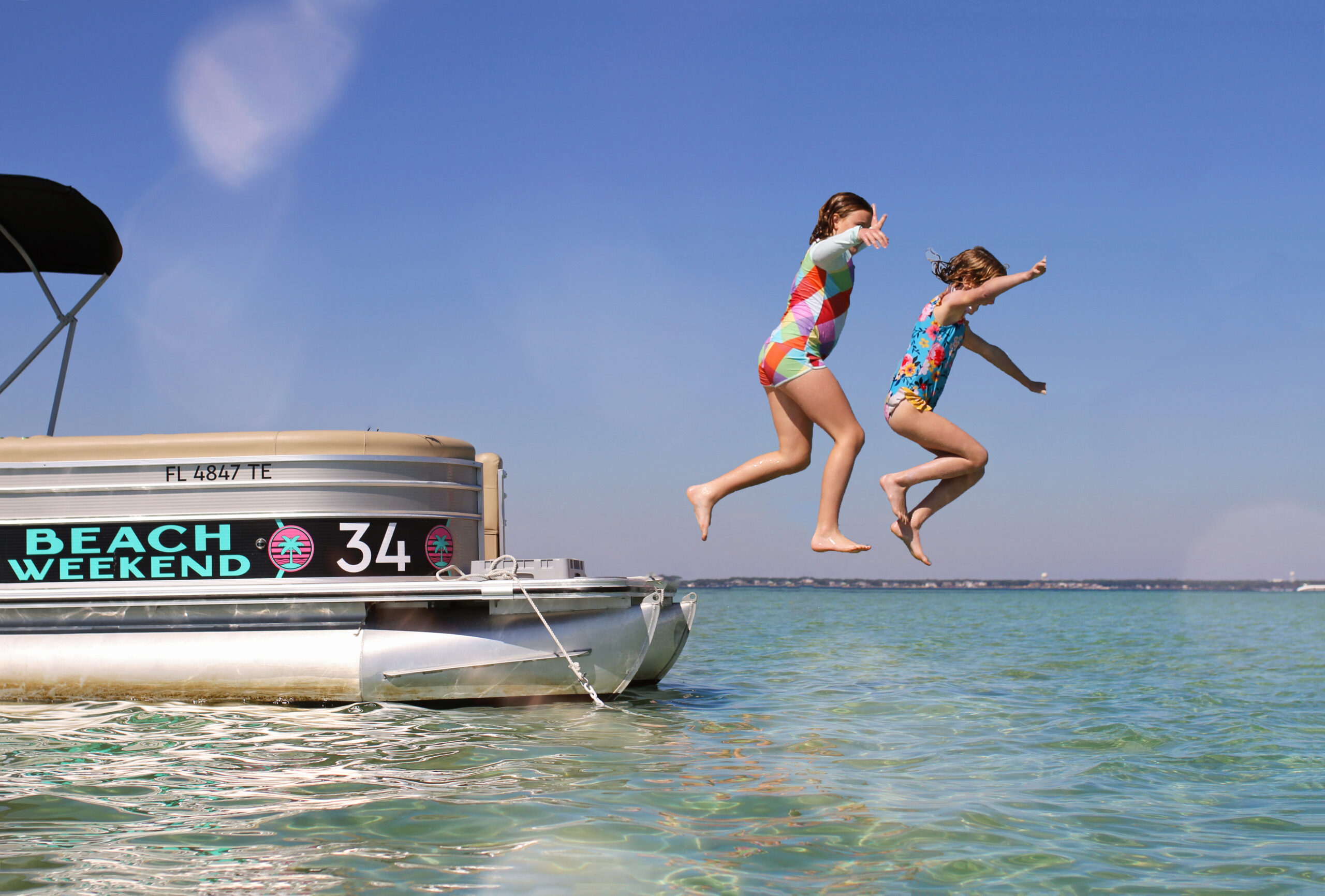 pontoon rental destin florida - pontoons for families - beach weekend