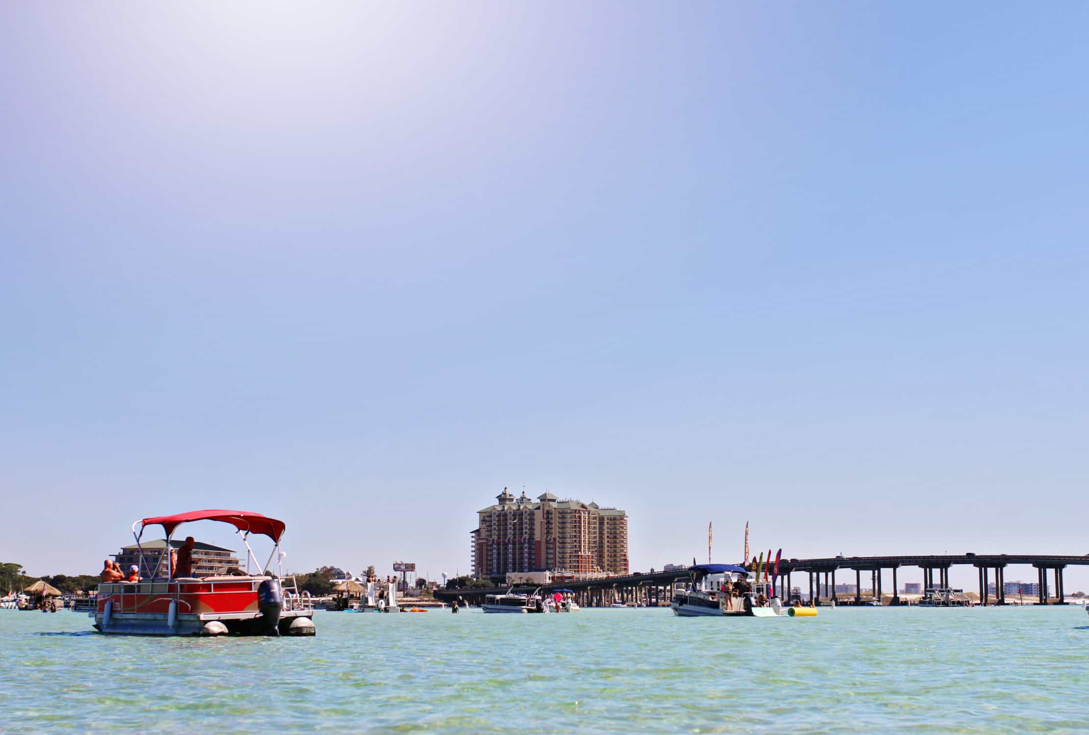 crab island - pontoon rental - destin florida