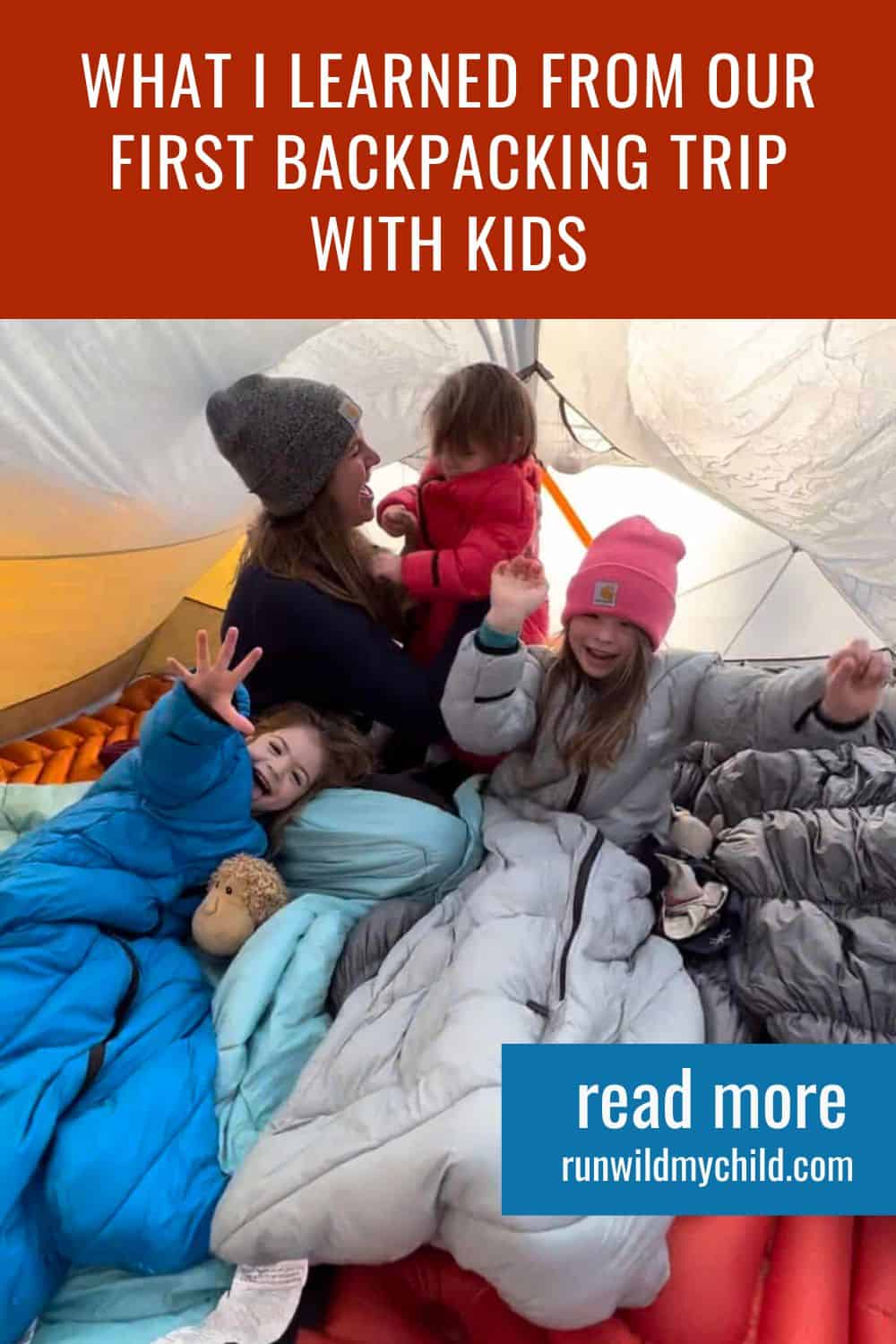 tips and advice for parents for backpacking with kids for the first time