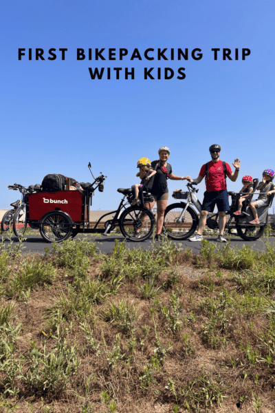 bike packing with kids