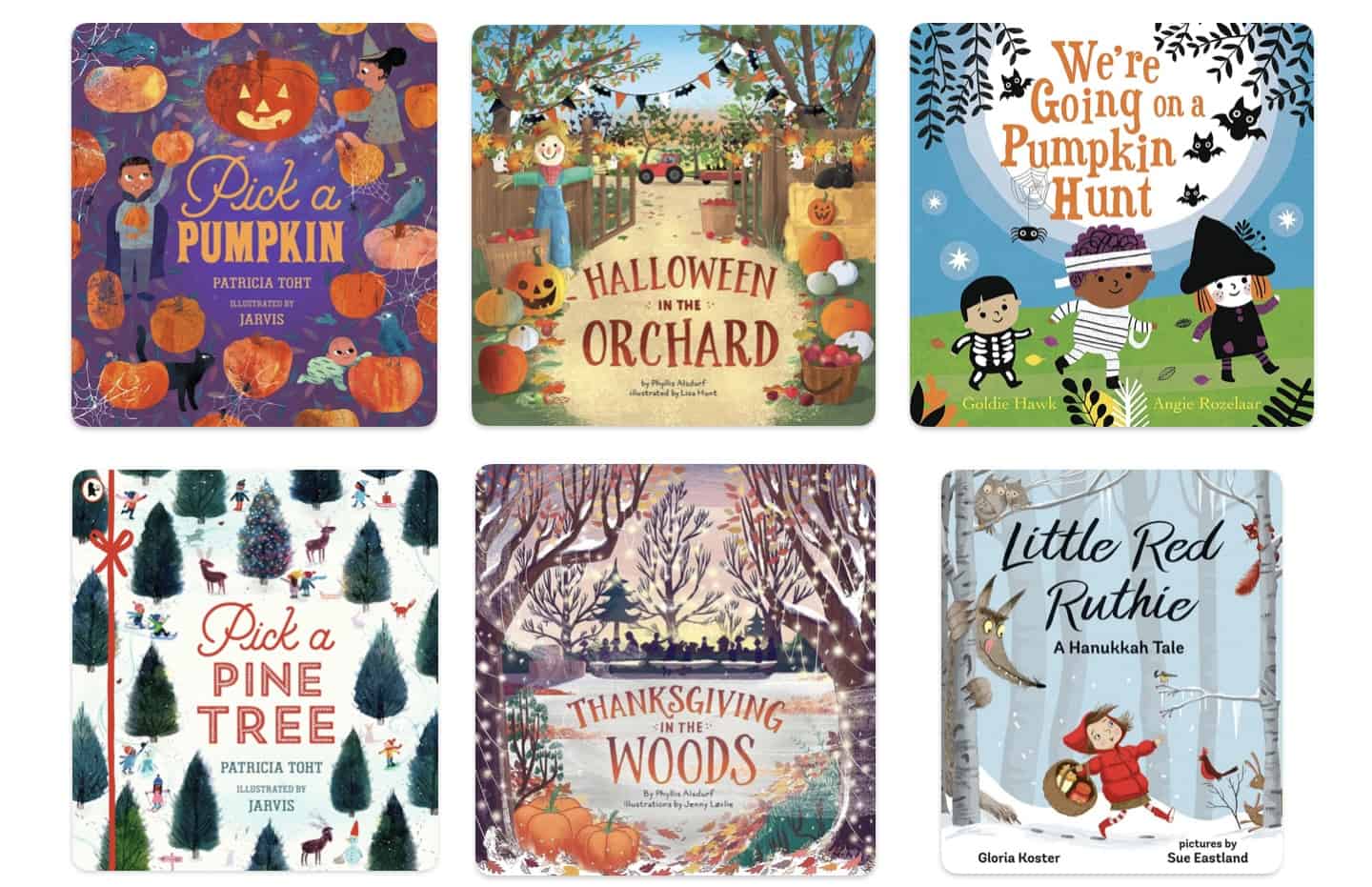 6 books about fall and winter holidays with nature themes