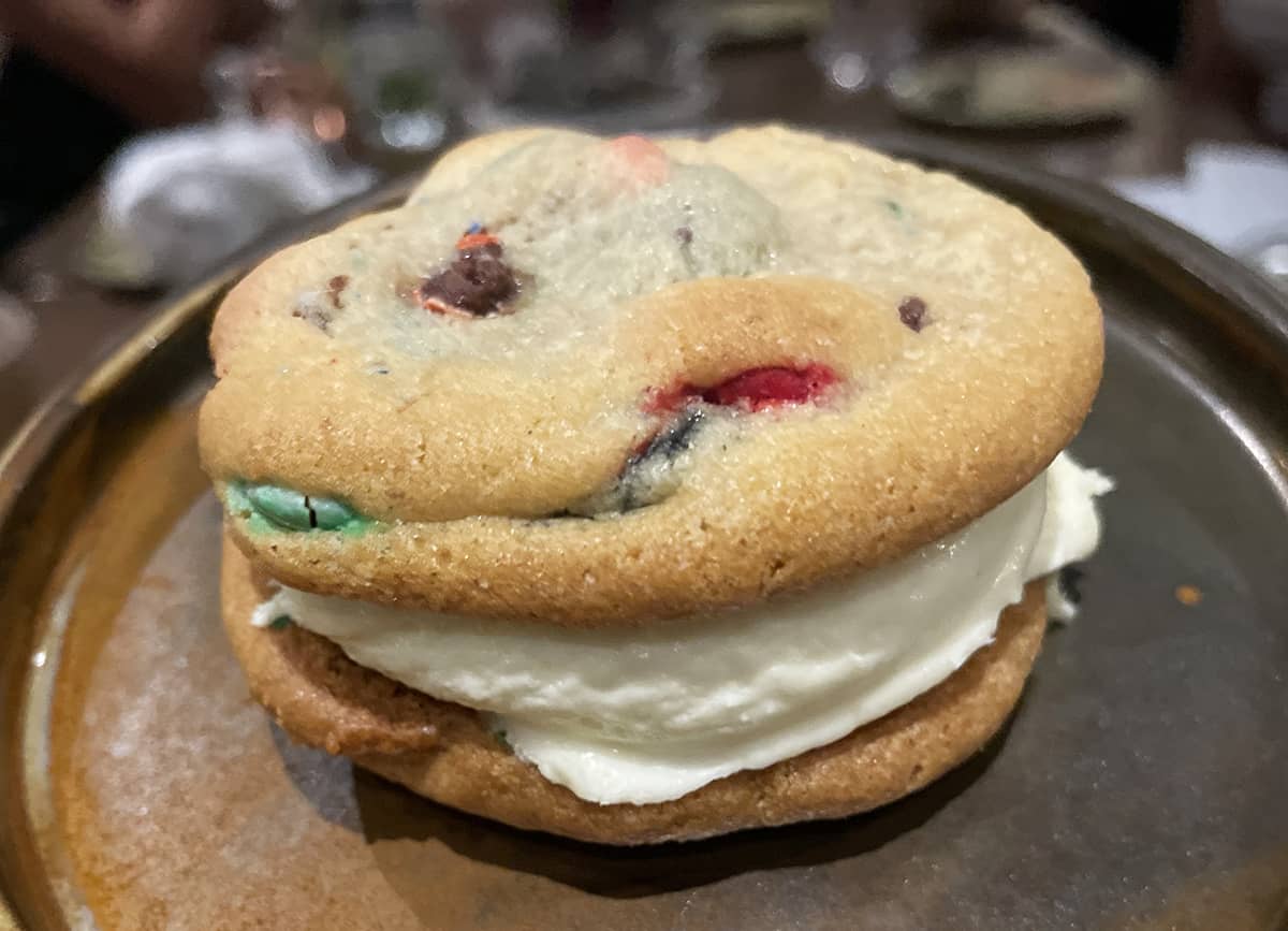 A kid's meal at Brazen serves ice cream cookies with its kid's meals in Banff. 