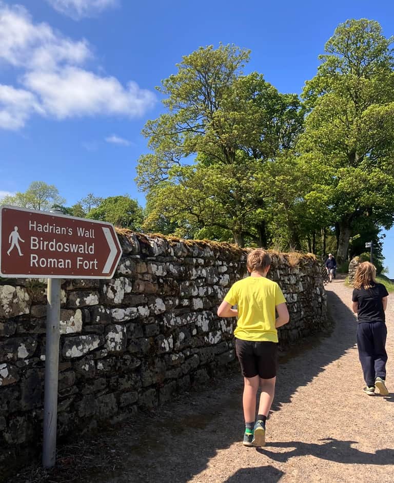 A fort on our walk along Hadrian's Wall Path