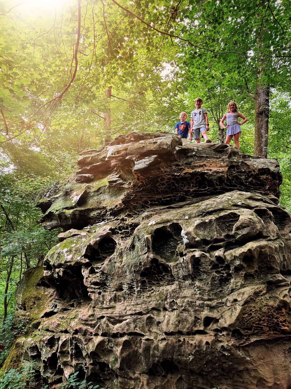 Exploring Ferne Clyff State Park with Kid - Southern Illinois - Big Rocky Hollow Trail