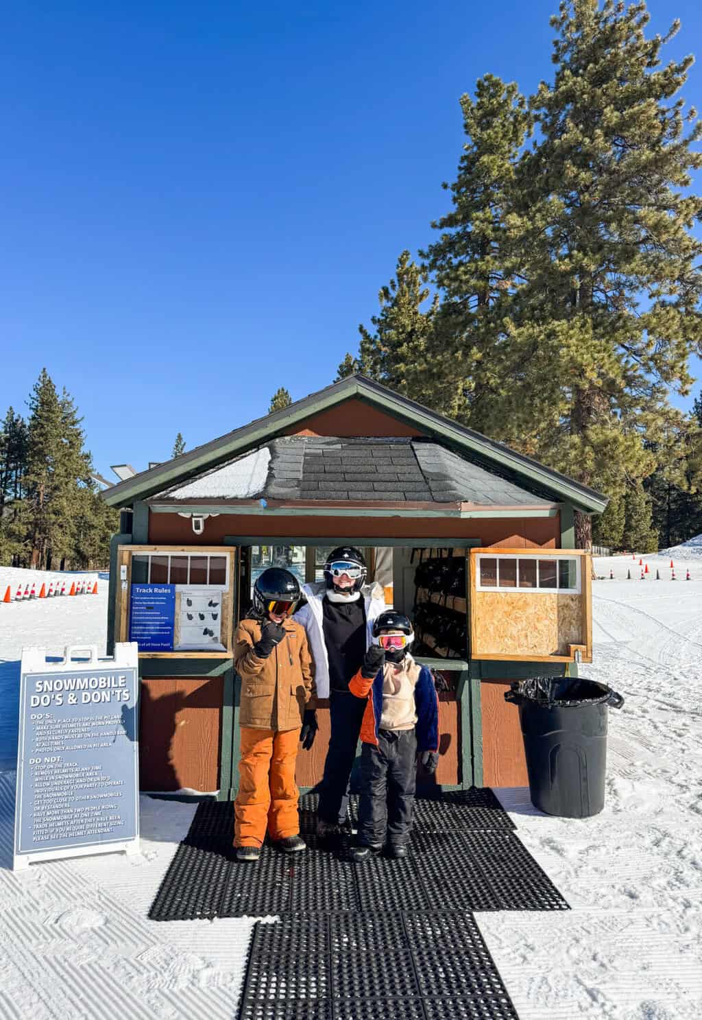 snowmobiling with kids - Lake Tahoe