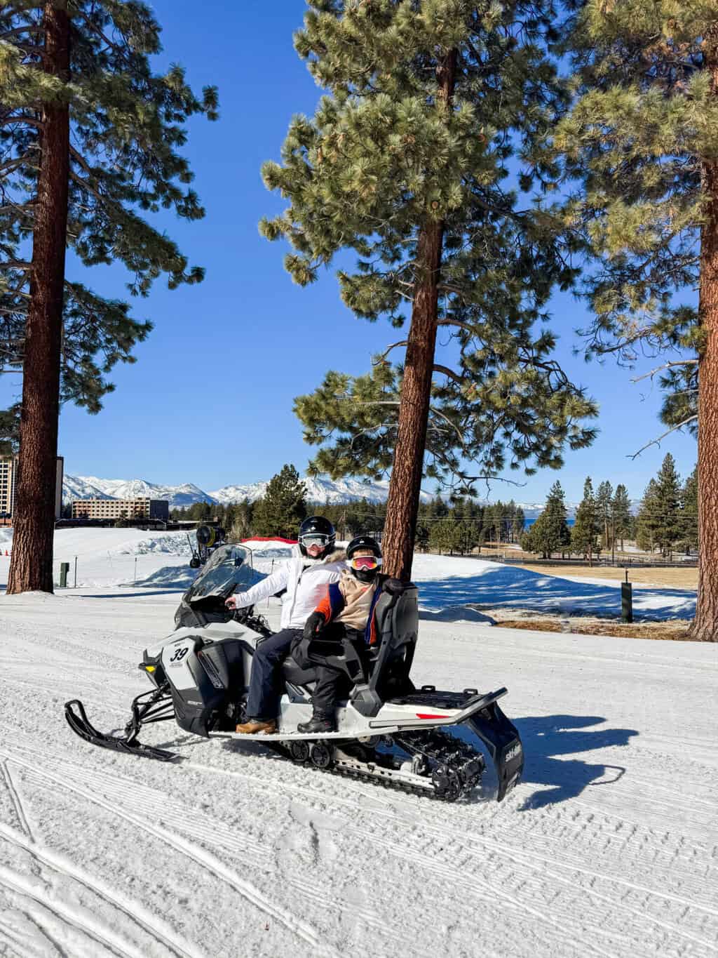 snowmobiling with kids - Lake Tahoe