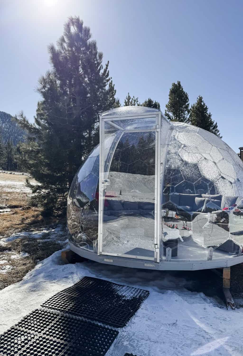 Tahoe Snowmobiles - private igloo experience